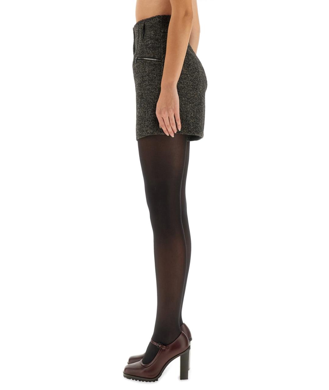 MAX MARA Черные шерстяные шорты, фото 4