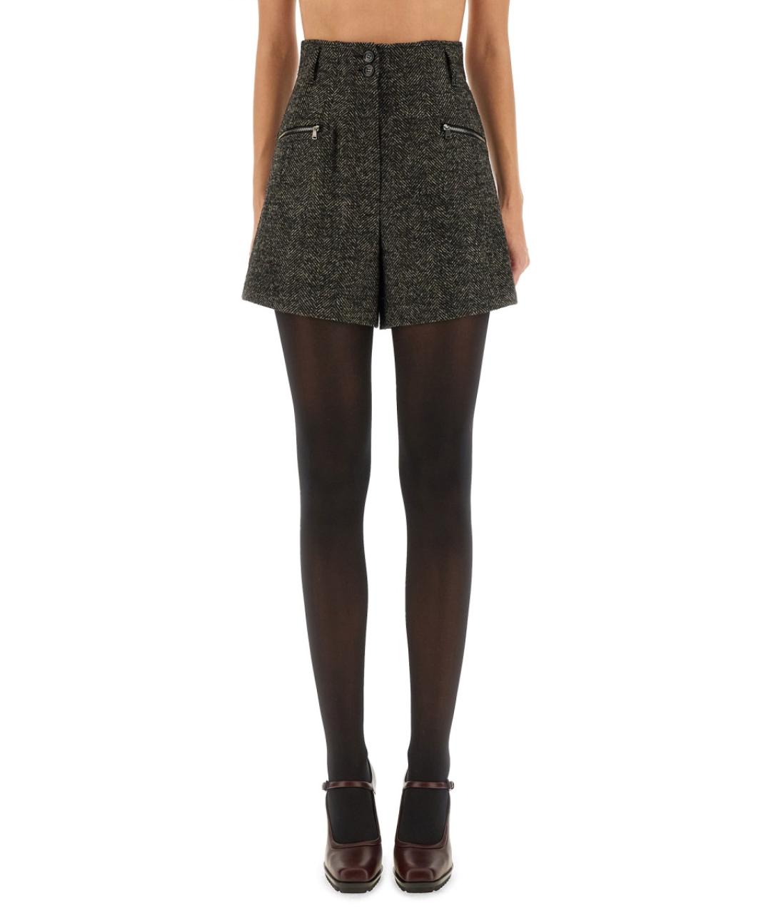 MAX MARA Черные шерстяные шорты, фото 5