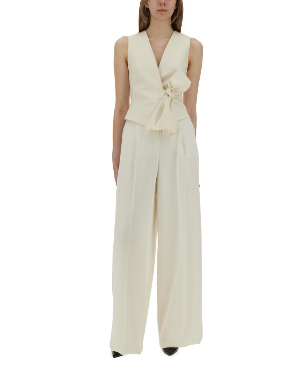 MAX MARA Белый хлопковый жилет, фото 3
