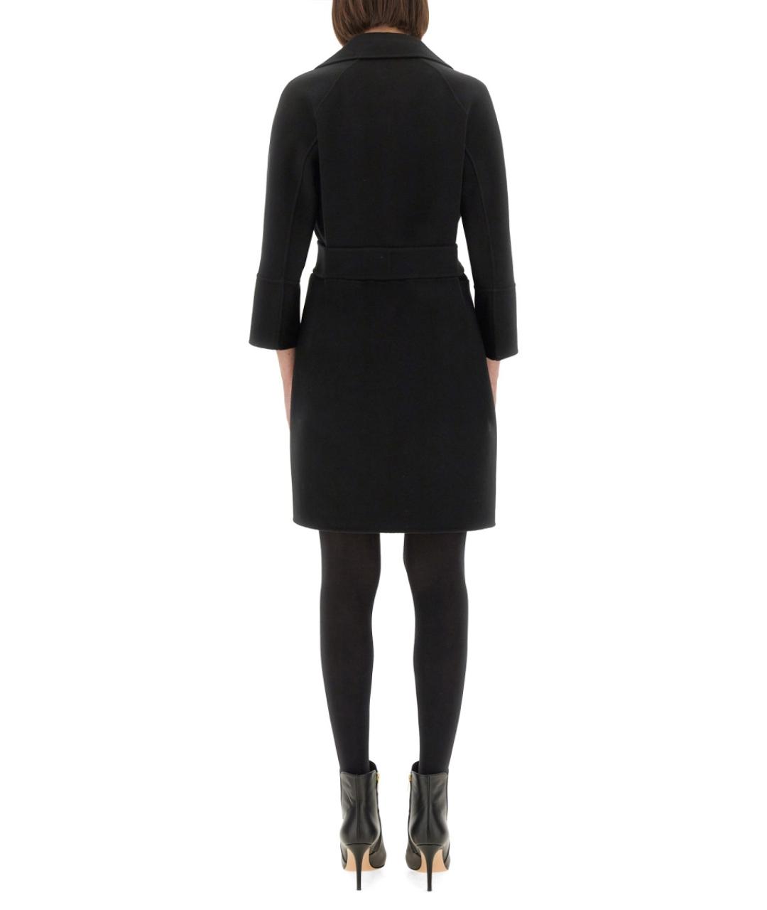 'S MAX MARA Черный шерстяной тренч/плащ, фото 4