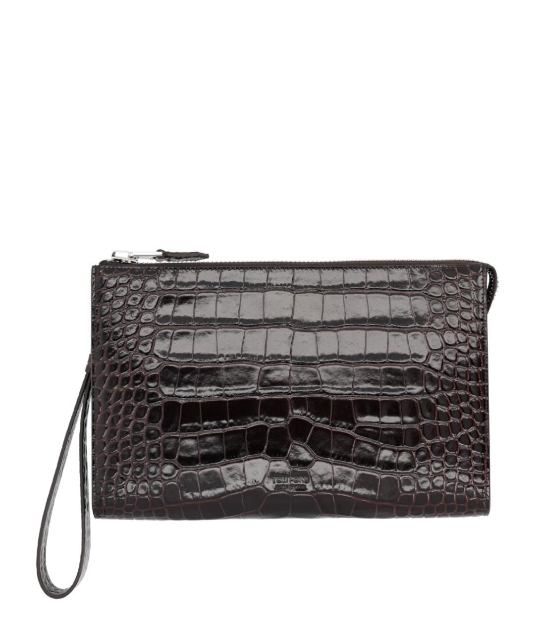 TOM FORD Коричневая кожаная папка для документов, фото 1