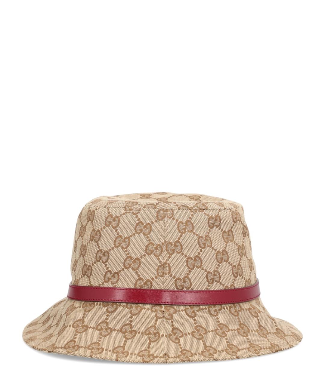 GUCCI Бежевая хлопковая шляпа, фото 2