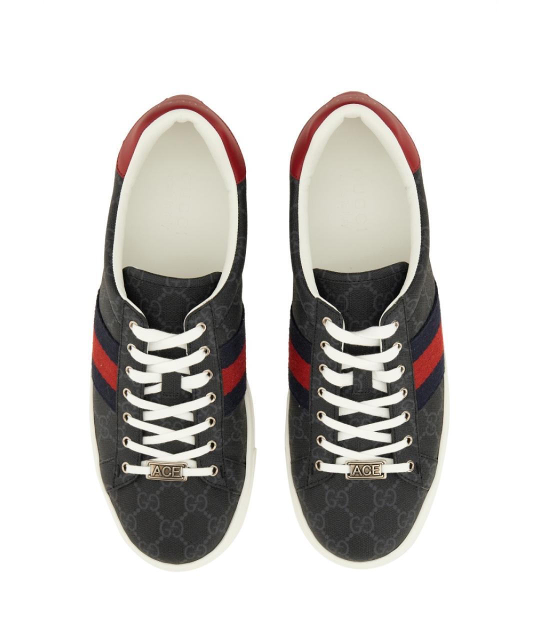 GUCCI Мульти текстильные низкие кроссовки / кеды, фото 6