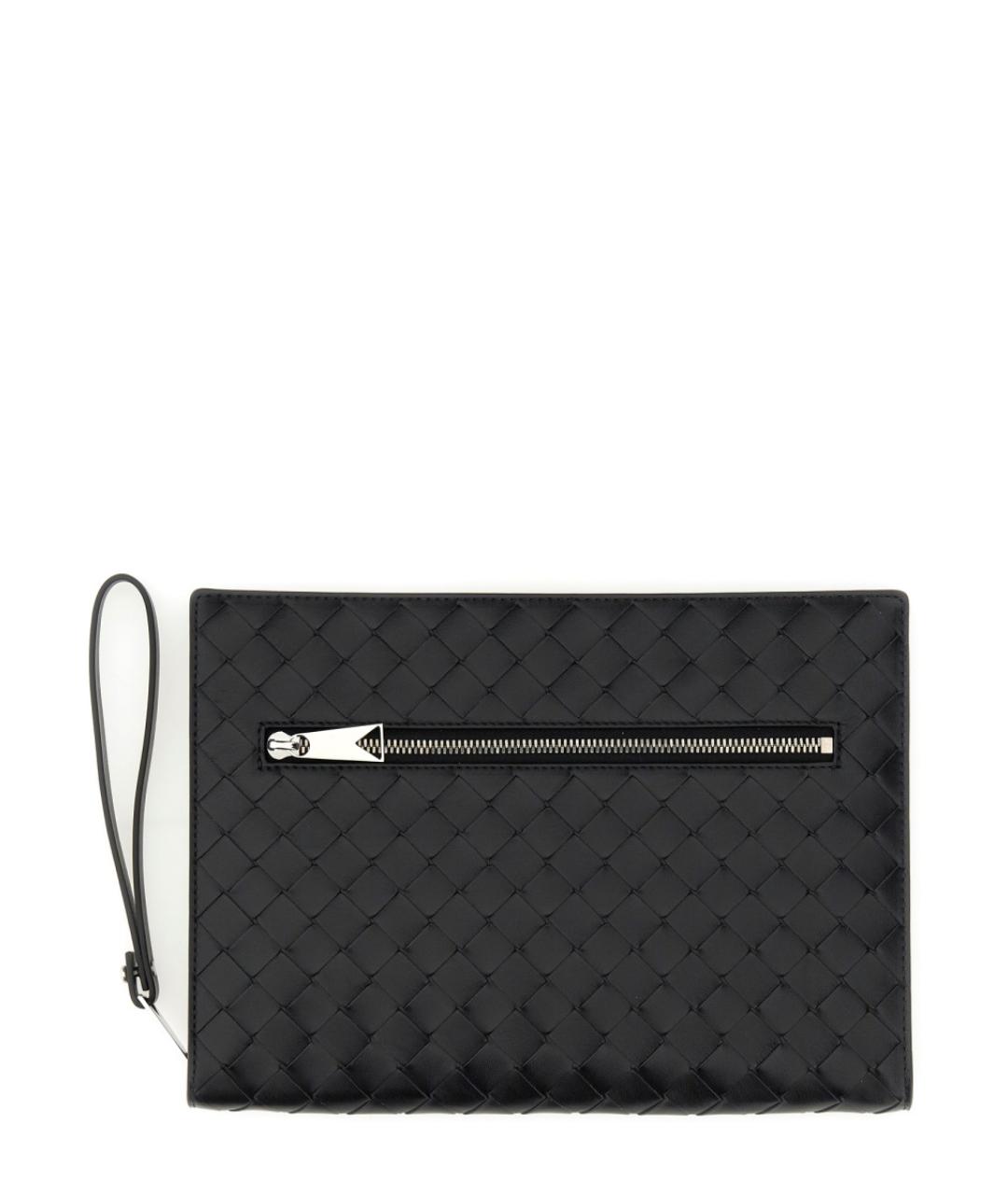 BOTTEGA VENETA Черная кожаная папка для документов, фото 1