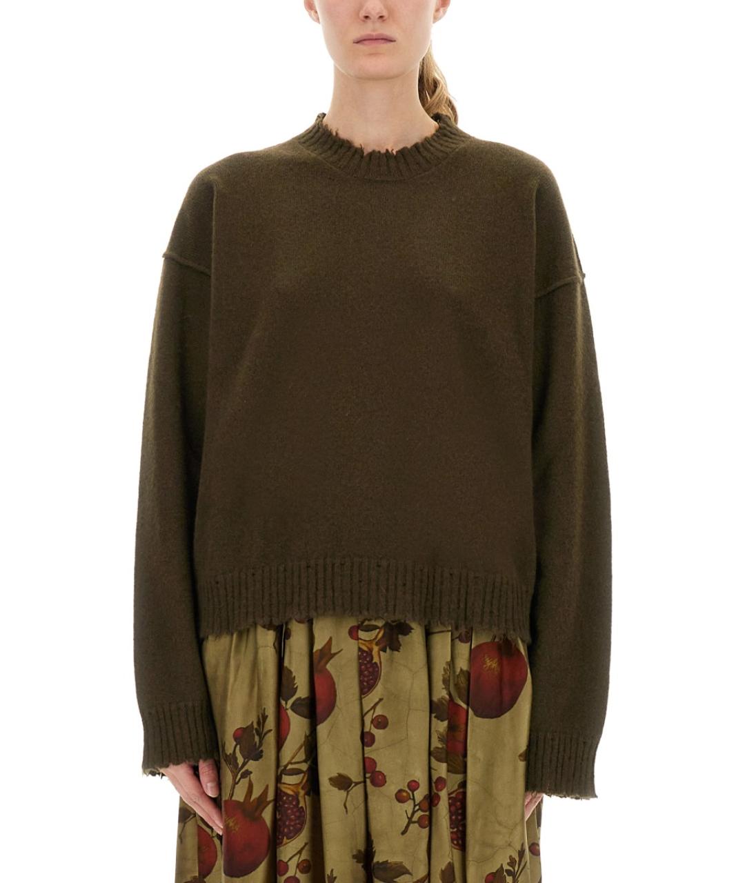 UMA WANG Зеленый кашемировый джемпер / свитер, фото 2
