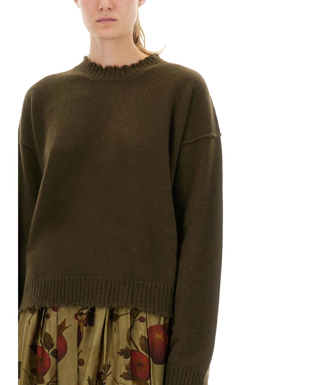 UMA WANG Зеленый кашемировый джемпер / свитер, фото 5