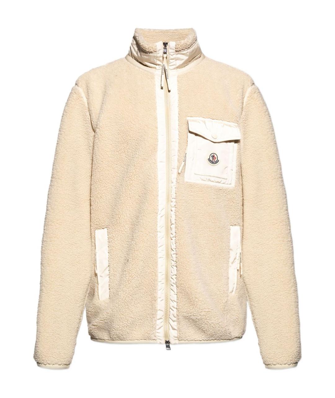 MONCLER Бежевый полиамидовый джемпер / свитер, фото 1