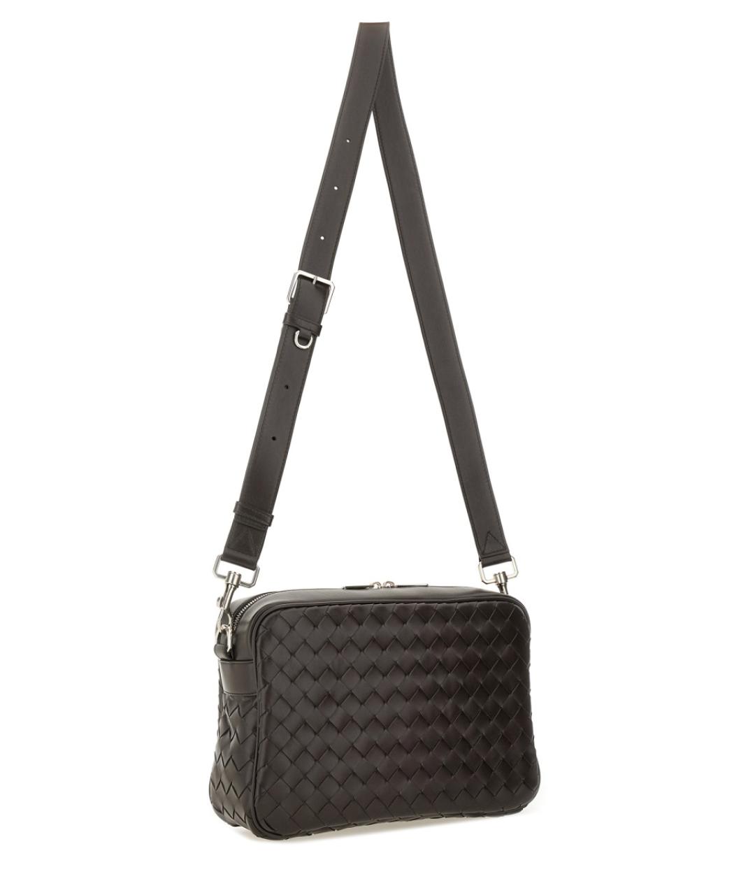 BOTTEGA VENETA Коричневая кожаная сумка на плечо, фото 2
