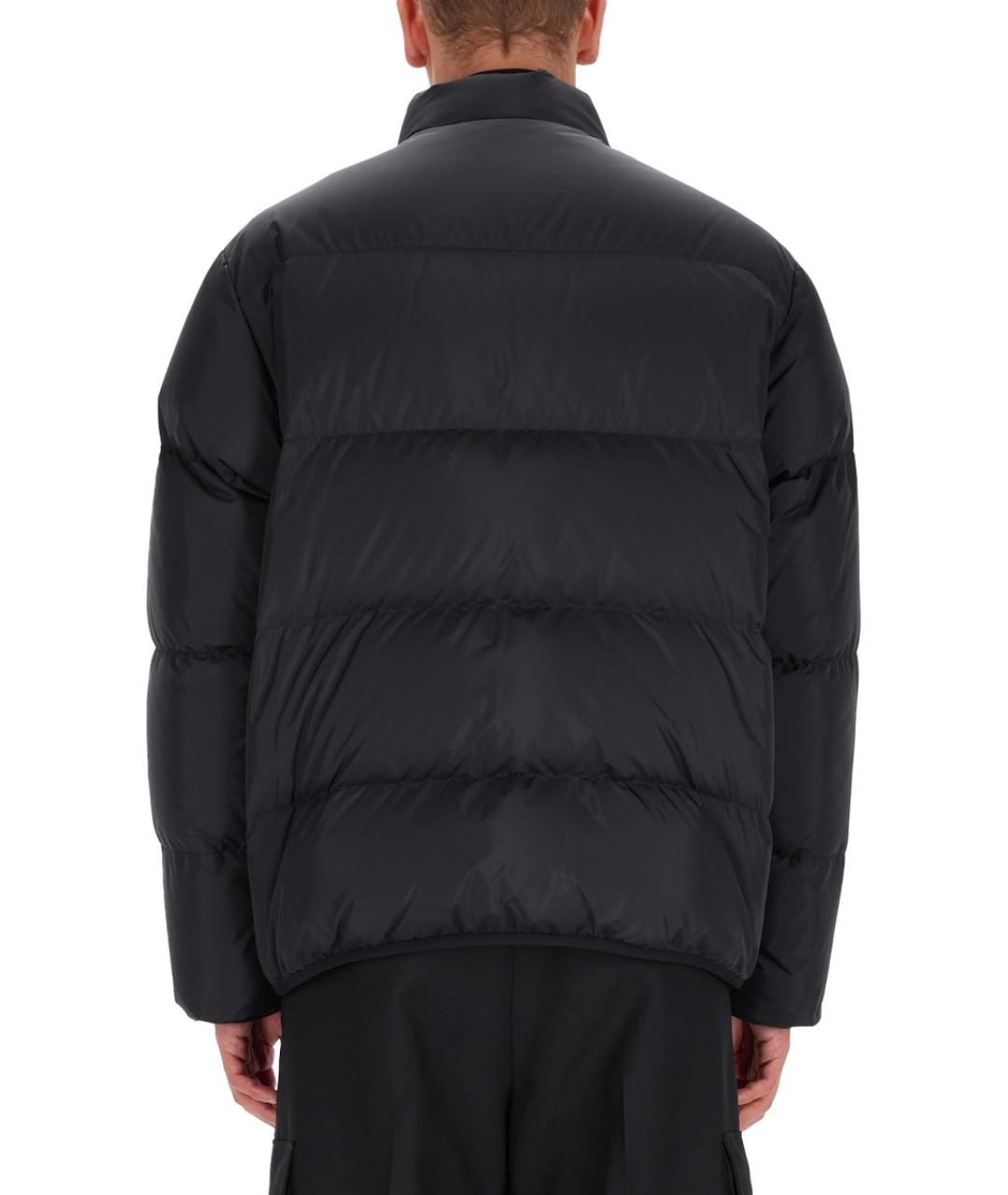MONCLER Черная полиэстеровая куртка, фото 4