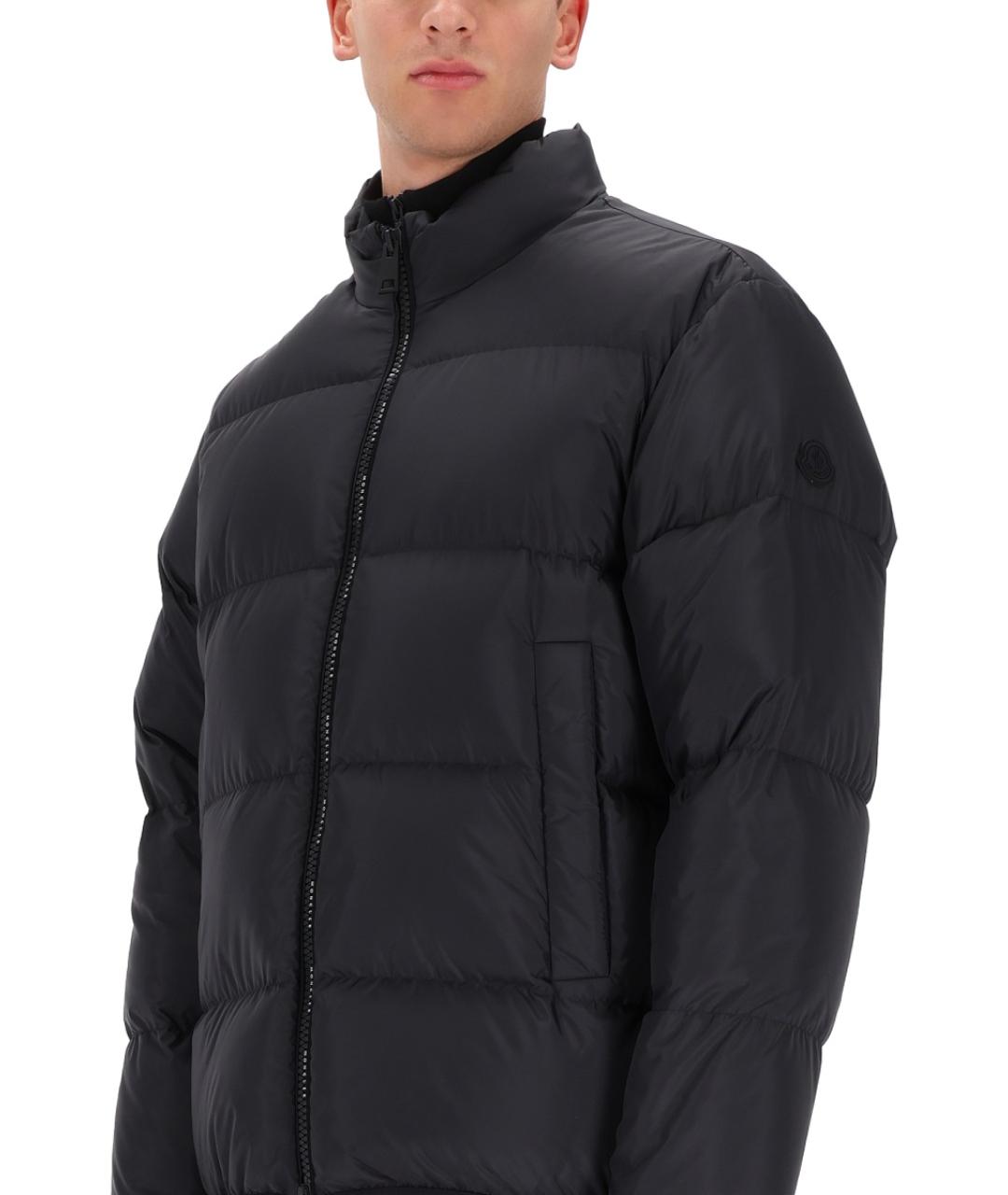 MONCLER Черная полиэстеровая куртка, фото 5