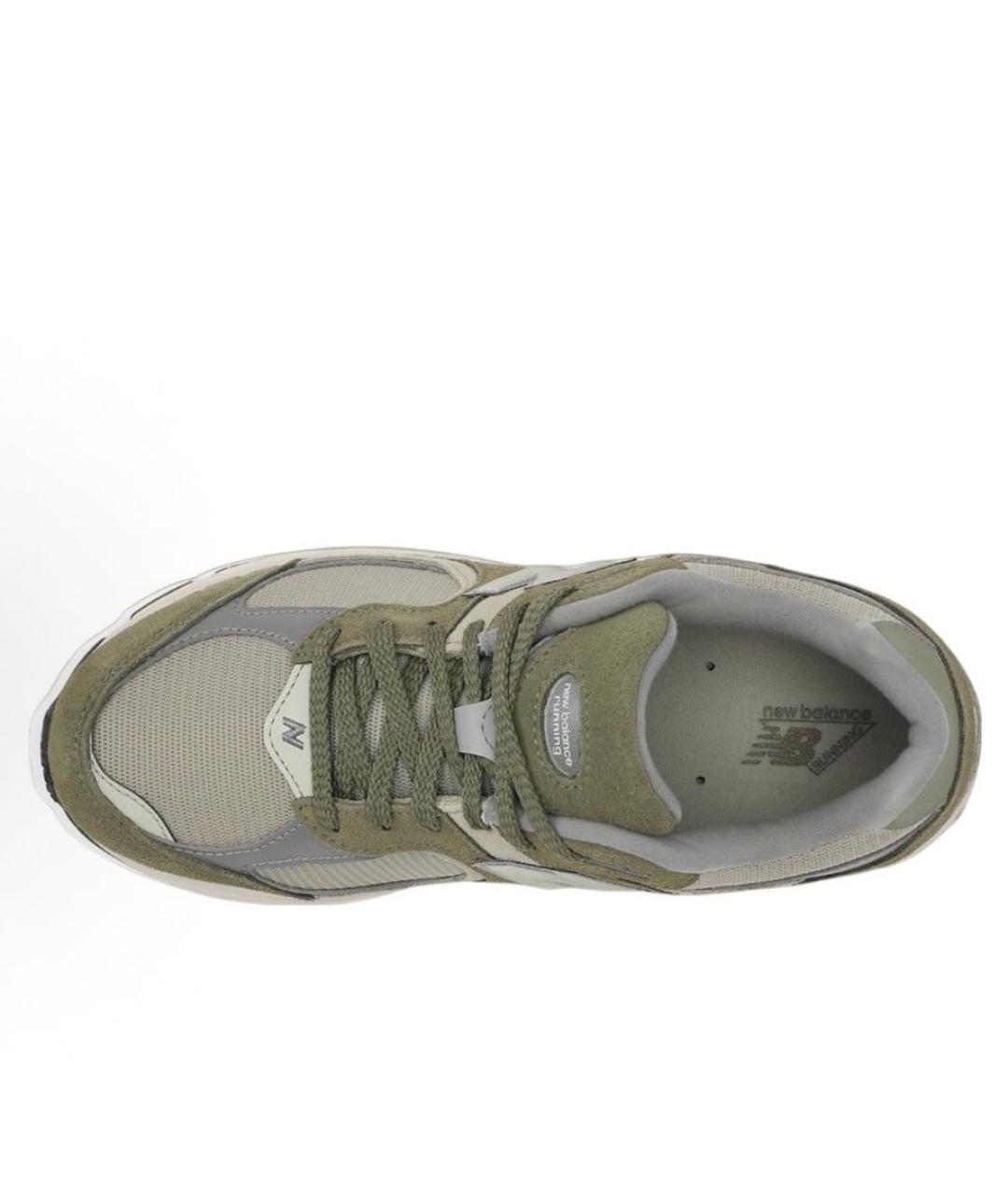 NEW BALANCE Зеленые замшевые низкие кроссовки / кеды, фото 3