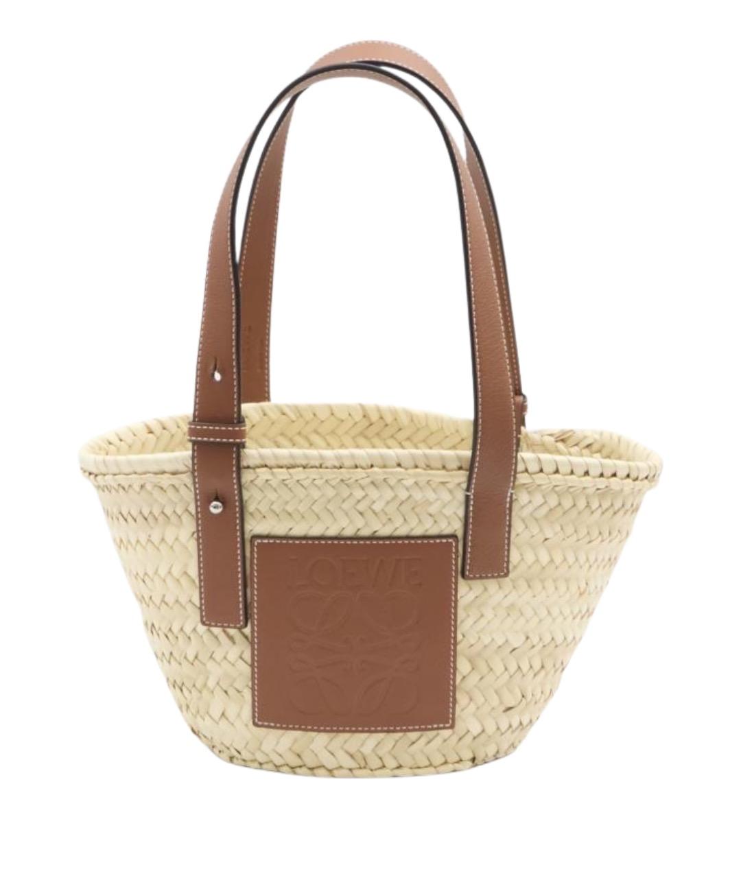 LOEWE Бежевая сумка тоут, фото 1