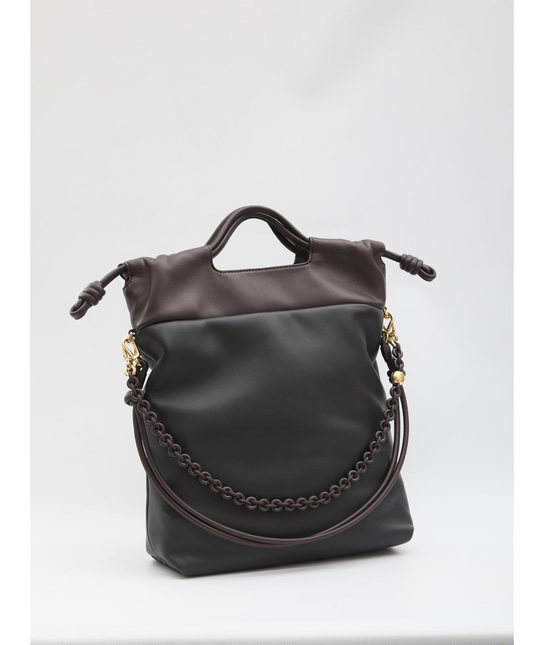 LOEWE Черная кожаная сумка через плечо, фото 2