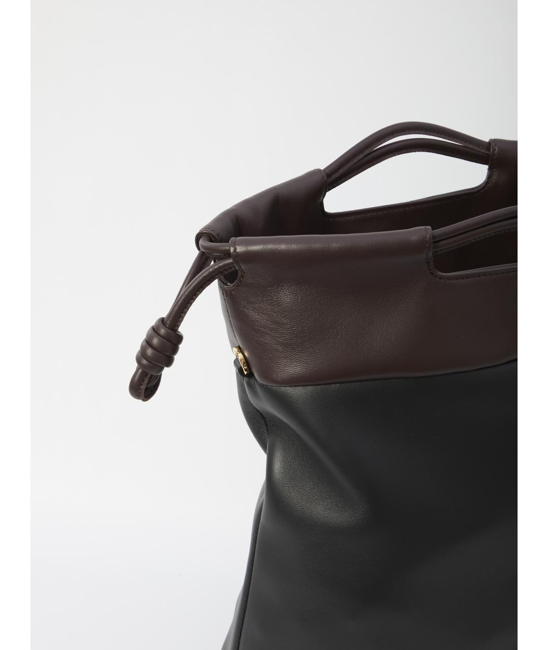 LOEWE Черная кожаная сумка через плечо, фото 4