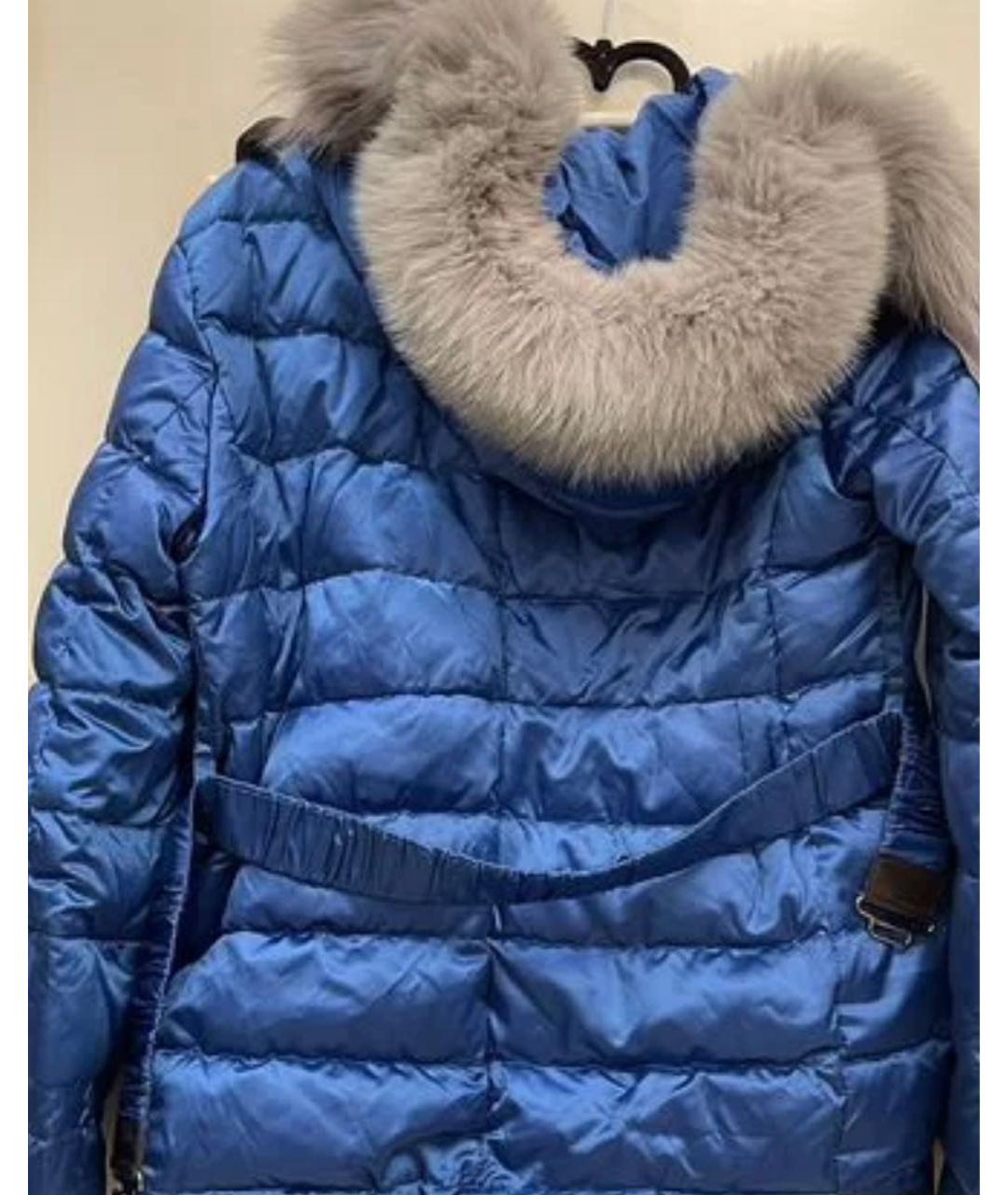 'S MAX MARA Синяя полиэстеровая куртка, фото 4