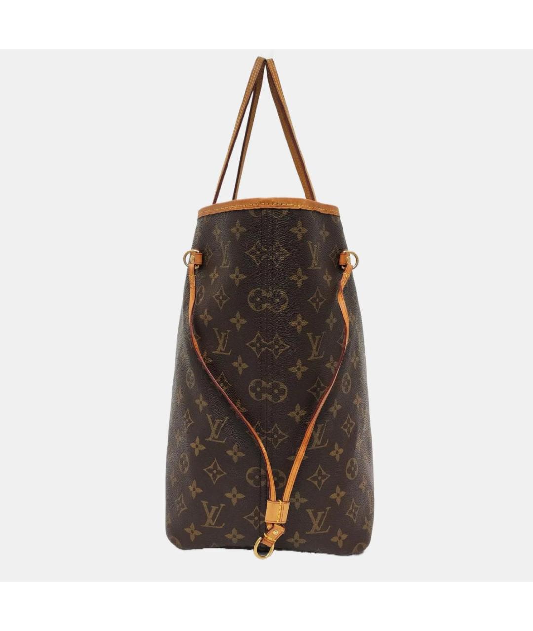 LOUIS VUITTON Коричневая кожаная сумка тоут, фото 2