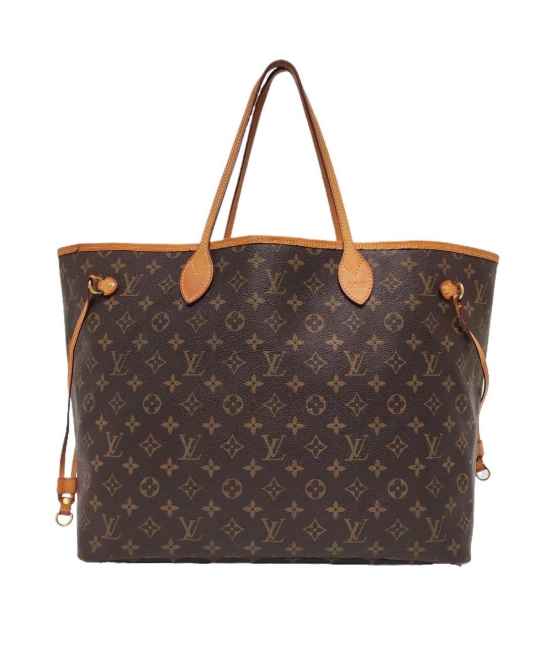 LOUIS VUITTON Коричневая кожаная сумка тоут, фото 1