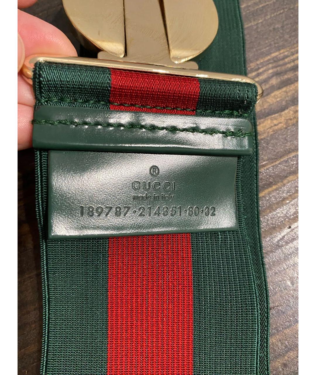 GUCCI Зеленый ремень, фото 4