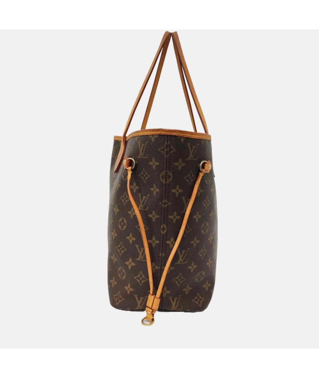 LOUIS VUITTON Коричневая кожаная сумка тоут, фото 2
