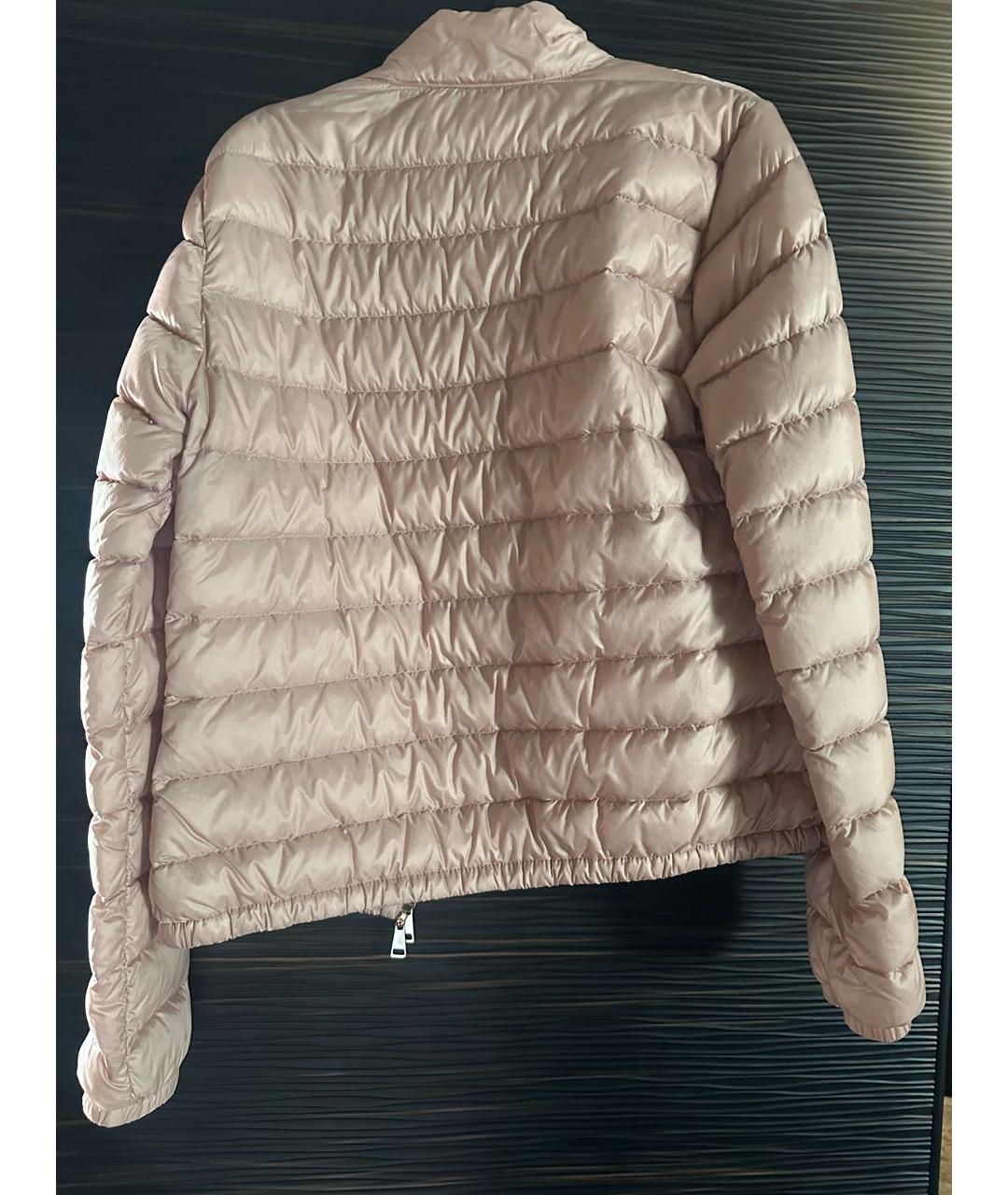 MONCLER Розовая синтетическая куртка, фото 3