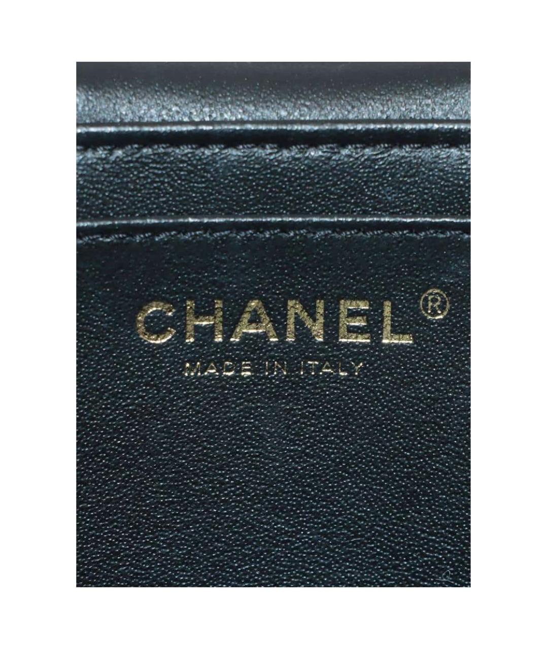 CHANEL Черная кожаная сумка через плечо, фото 5