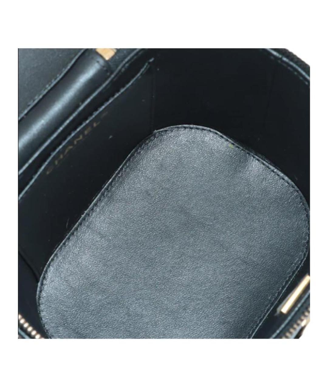 CHANEL Черная кожаная сумка через плечо, фото 4