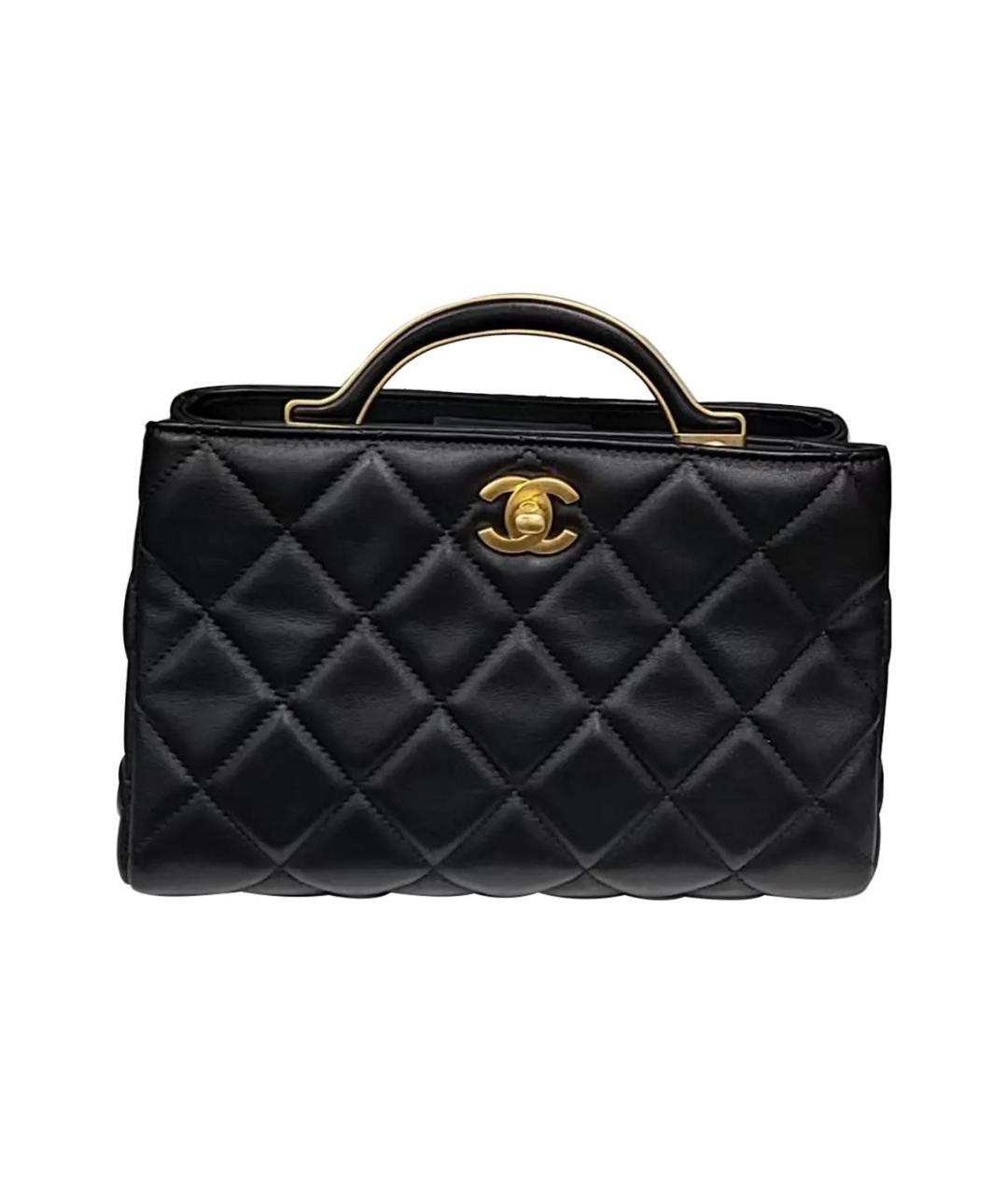 CHANEL Черная кожаная сумка через плечо, фото 1