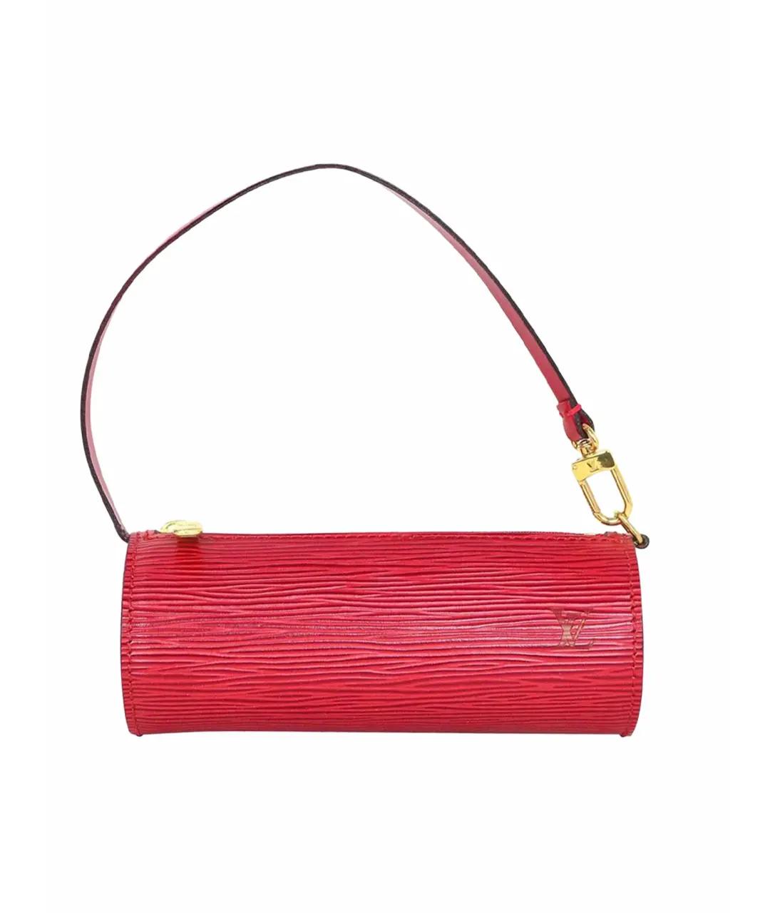 LOUIS VUITTON Красная кожаная косметичка, фото 1