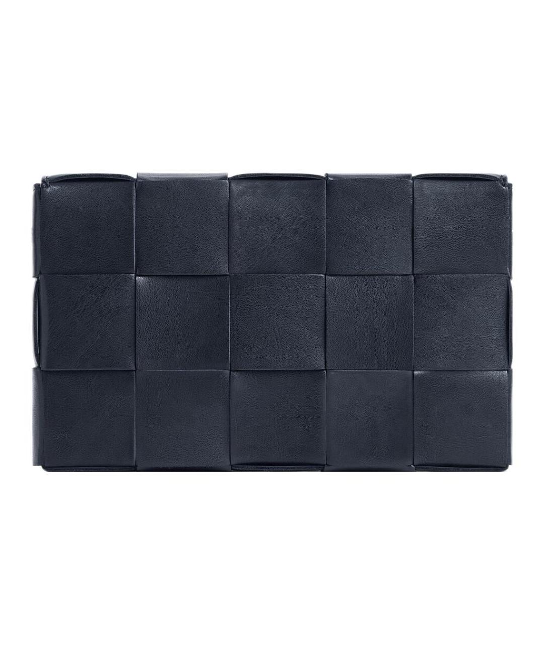 BOTTEGA VENETA Темно-синяя кожаная сумка на плечо, фото 4