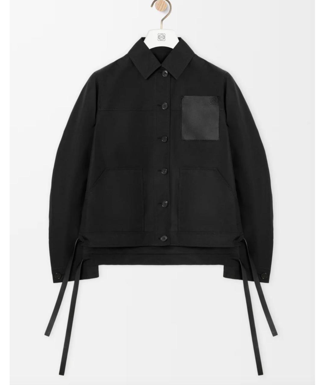 LOEWE Черный синтетический жакет/пиджак, фото 4