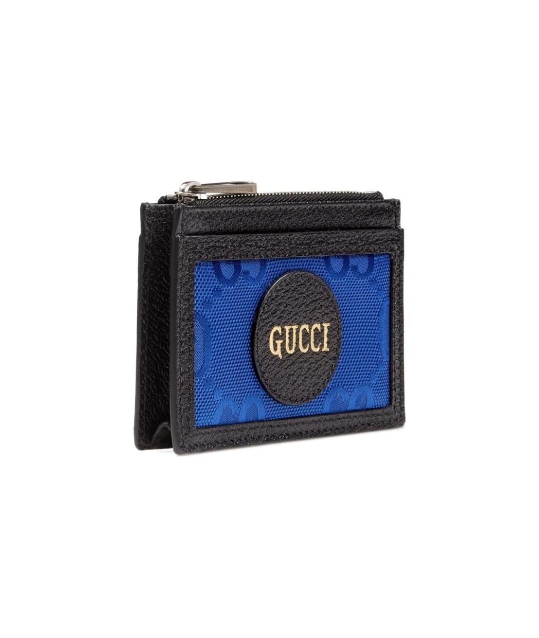 GUCCI Синий кожаный кардхолдер, фото 2