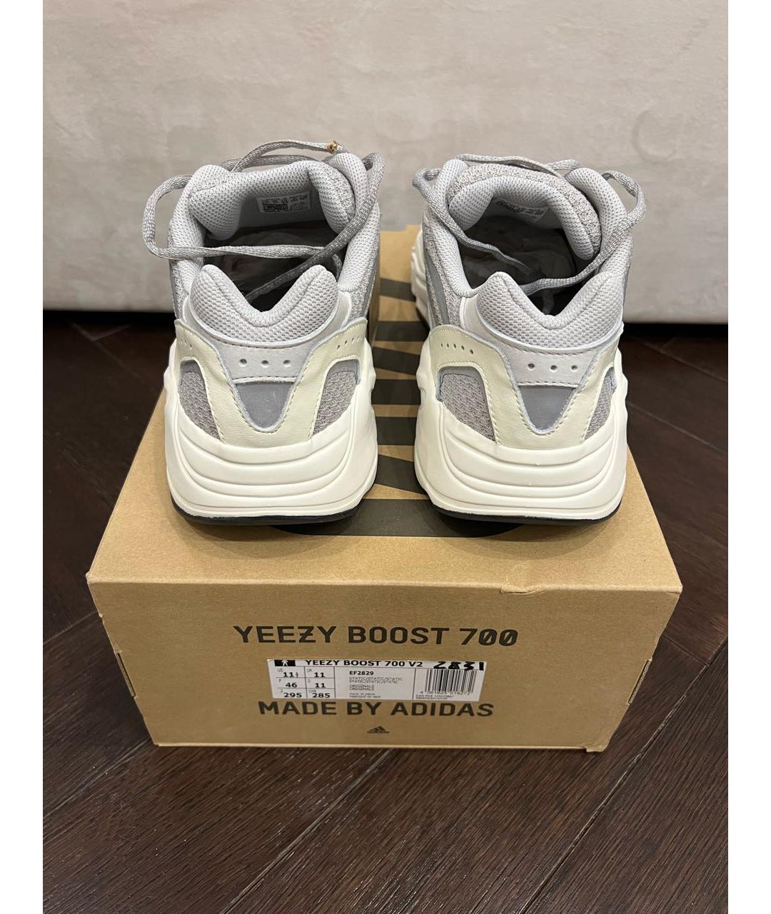 ADIDAS YEEZY Серые низкие кроссовки / кеды, фото 3