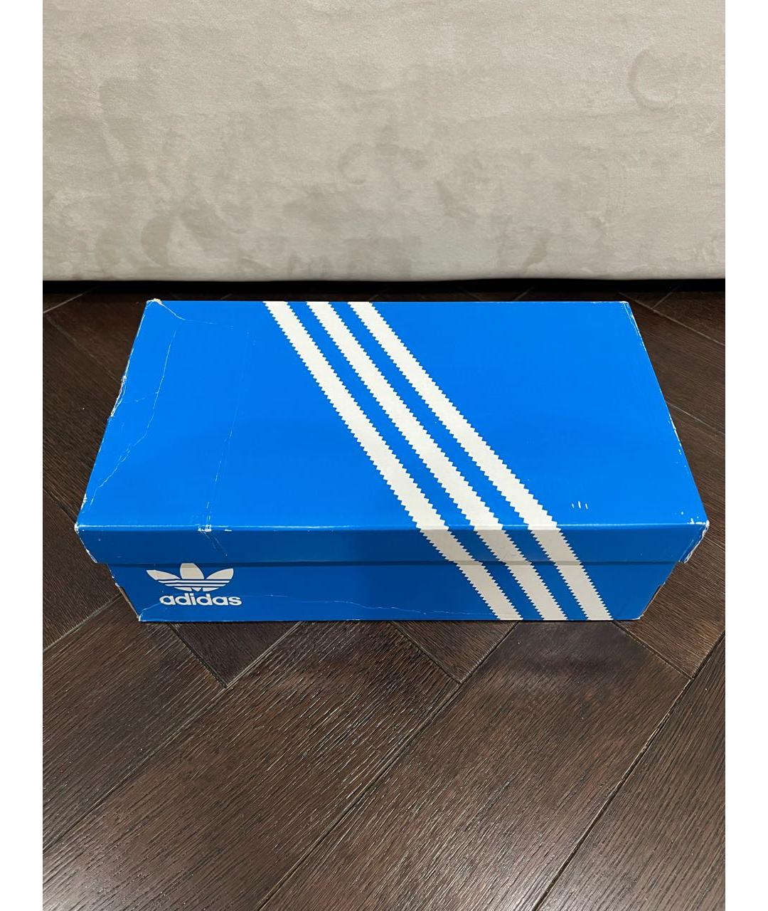 ADIDAS Бордовые замшевые низкие кроссовки / кеды, фото 6
