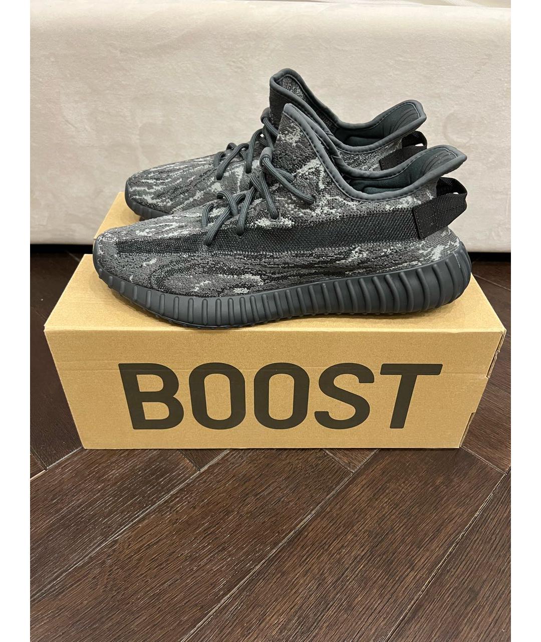 ADIDAS YEEZY Антрацитовые низкие кроссовки / кеды, фото 6