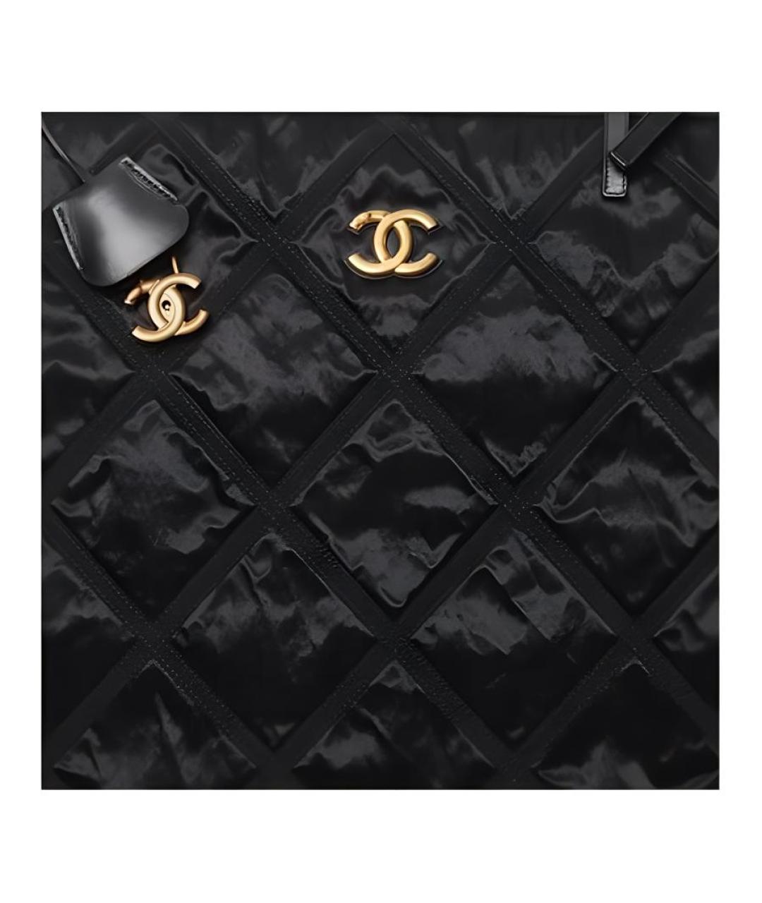 CHANEL Черная кожаная косметичка, фото 4