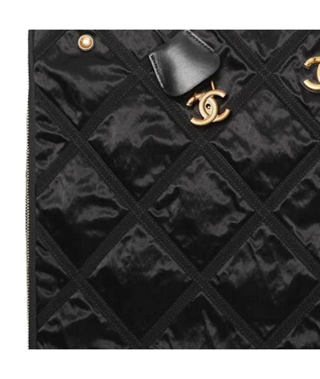 CHANEL Черная кожаная косметичка, фото 5