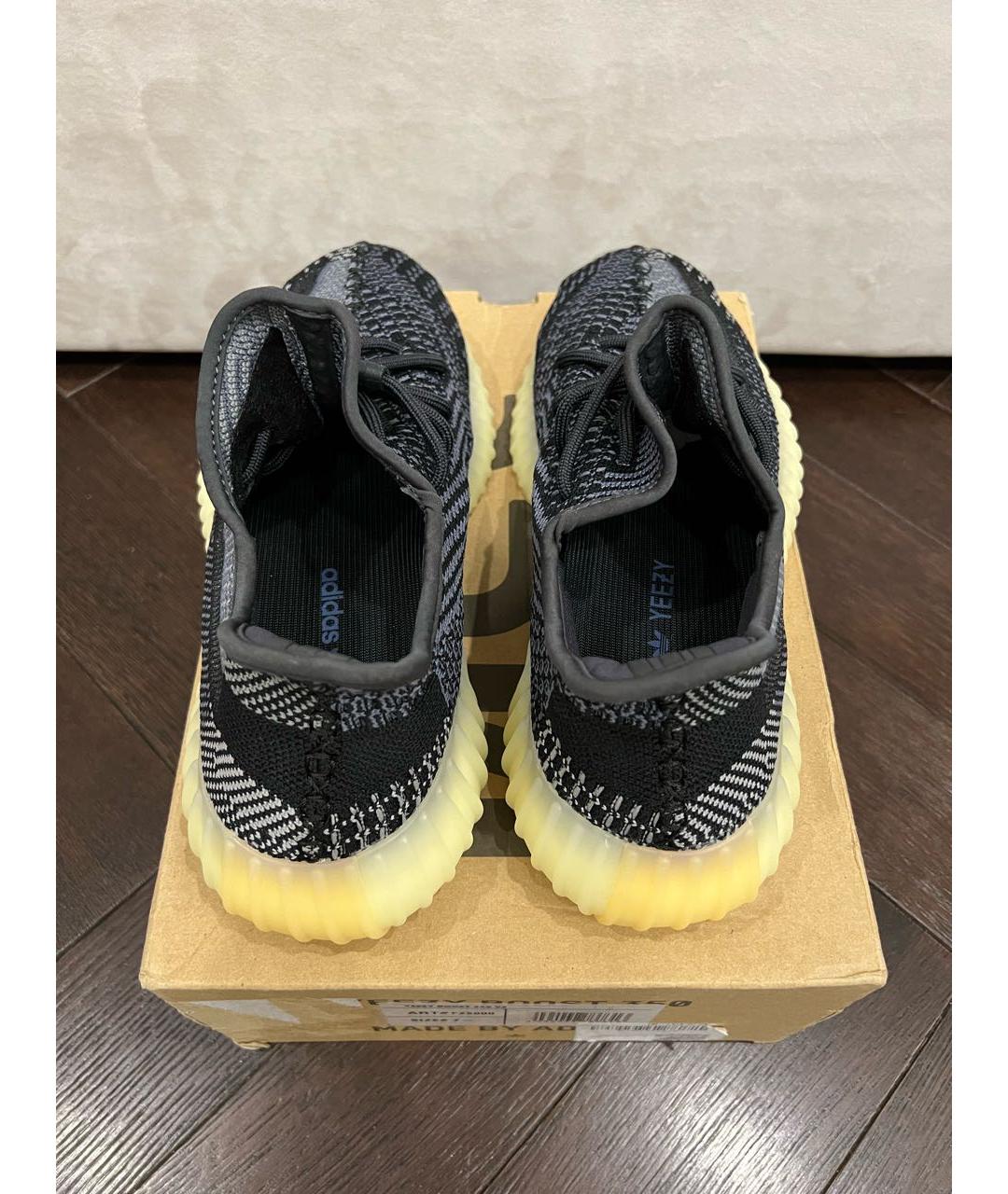 ADIDAS YEEZY Черные низкие кроссовки / кеды, фото 2