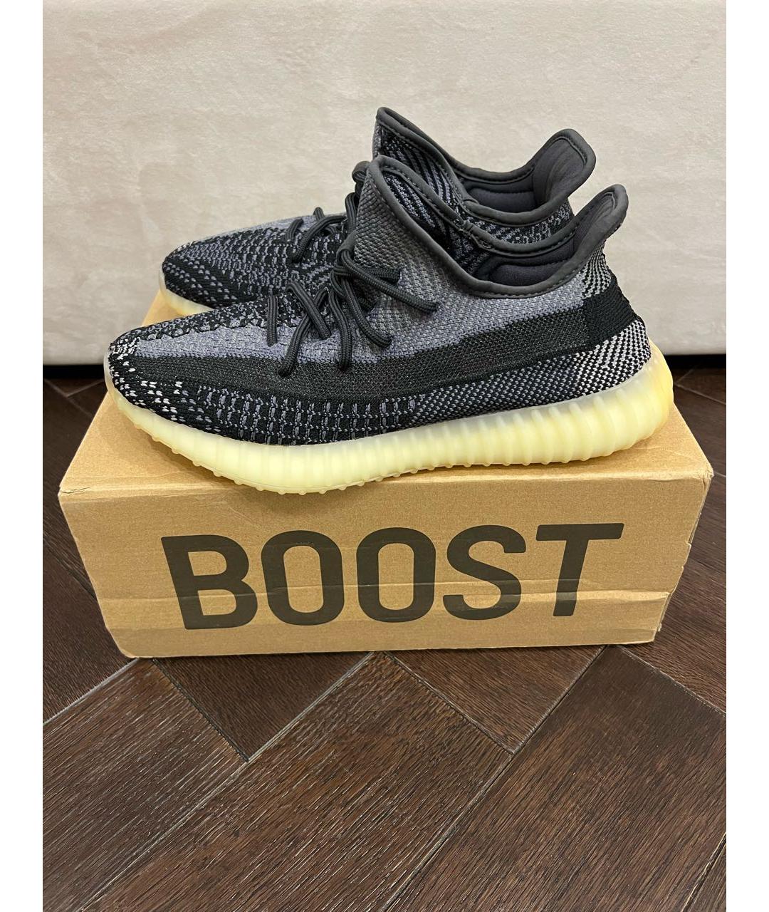 ADIDAS YEEZY Черные низкие кроссовки / кеды, фото 6