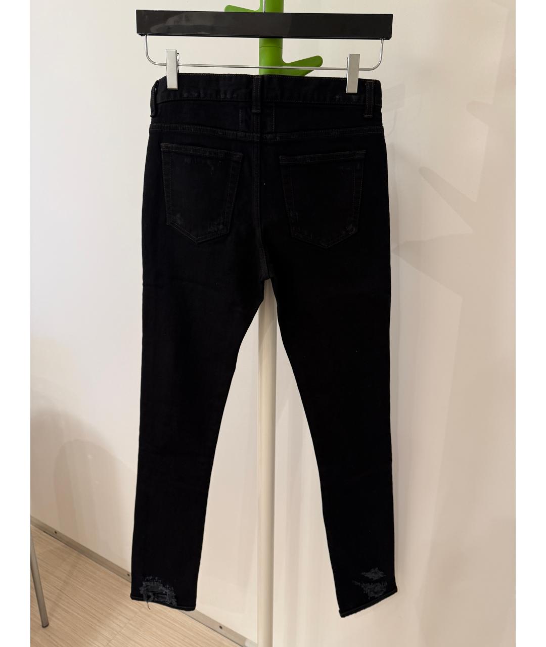 SAINT LAURENT Черные джинсы слим, фото 2