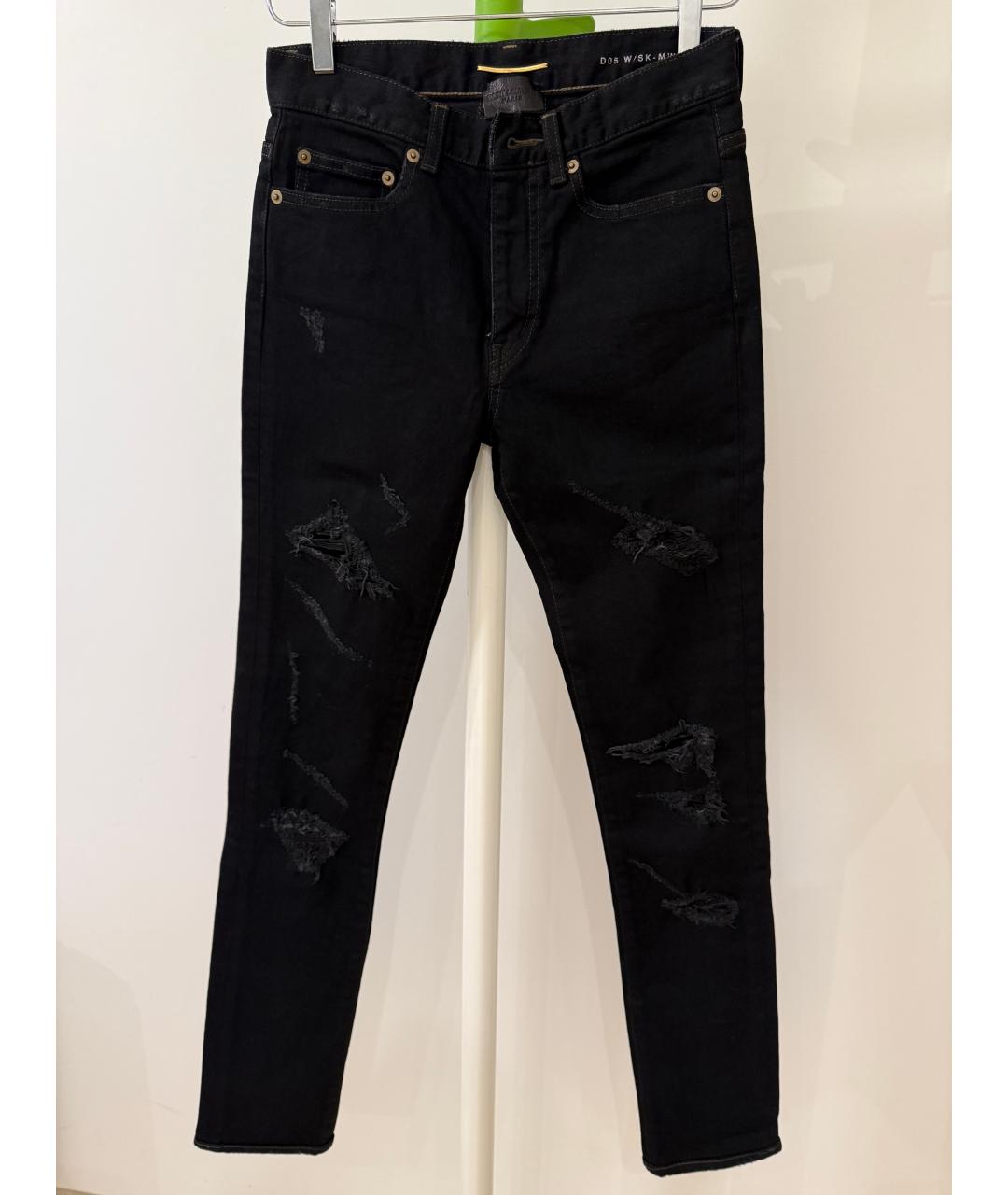SAINT LAURENT Черные джинсы слим, фото 6