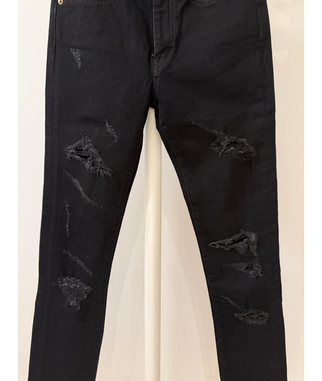 SAINT LAURENT Черные джинсы слим, фото 5