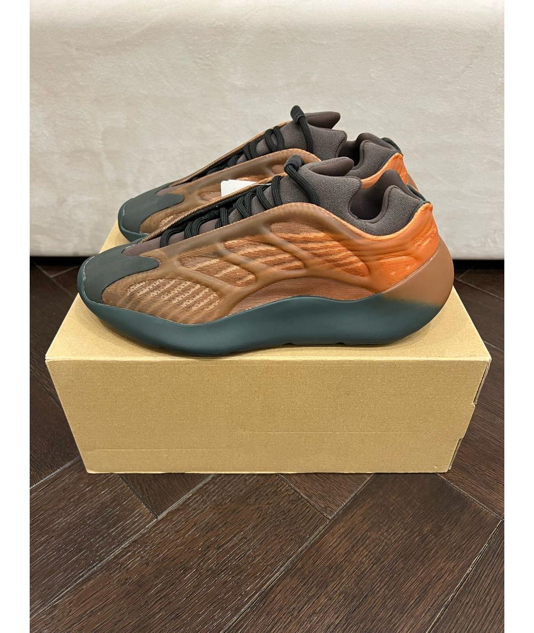 ADIDAS YEEZY Коричневые низкие кроссовки / кеды, фото 8