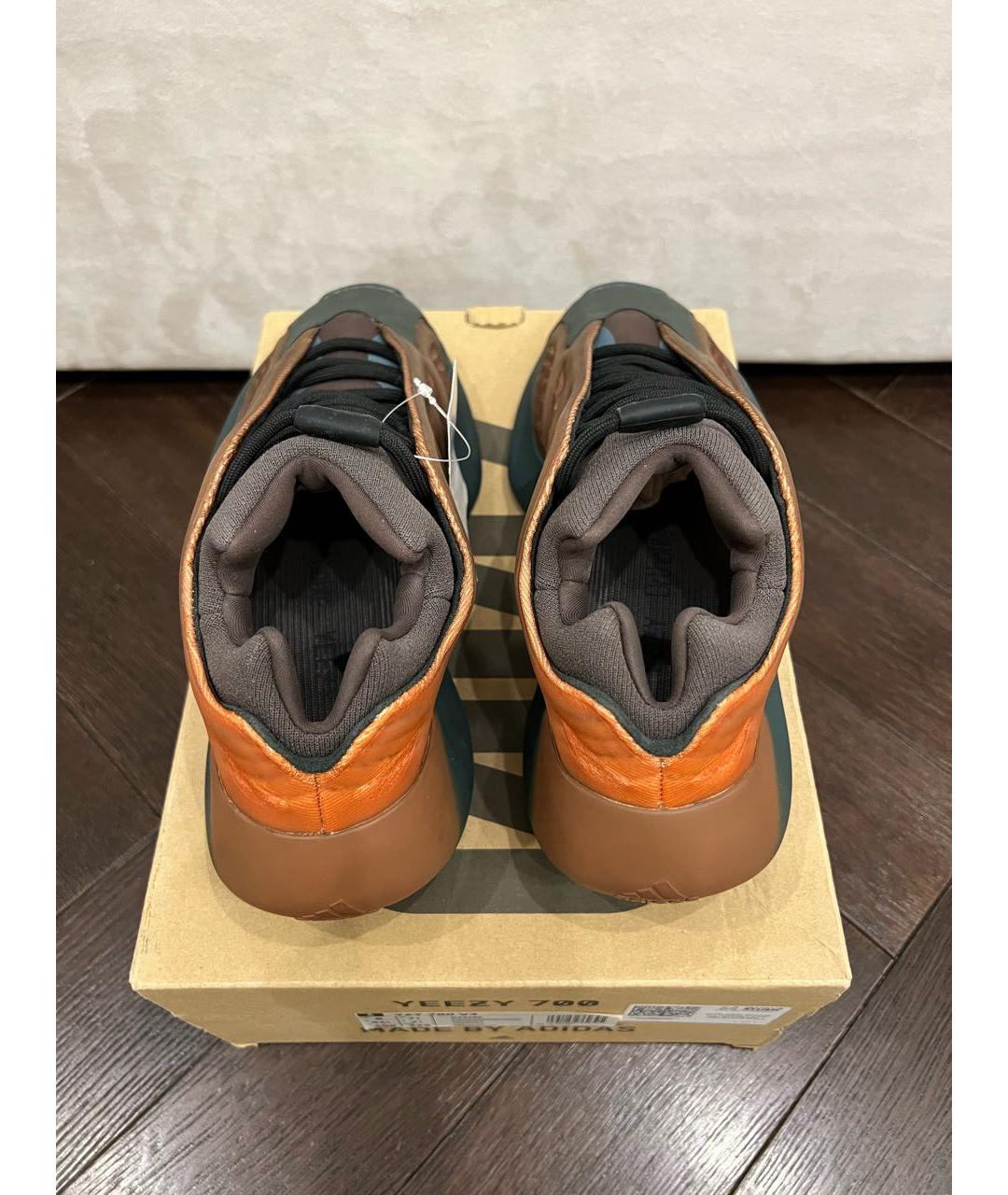 ADIDAS YEEZY Коричневые низкие кроссовки / кеды, фото 2