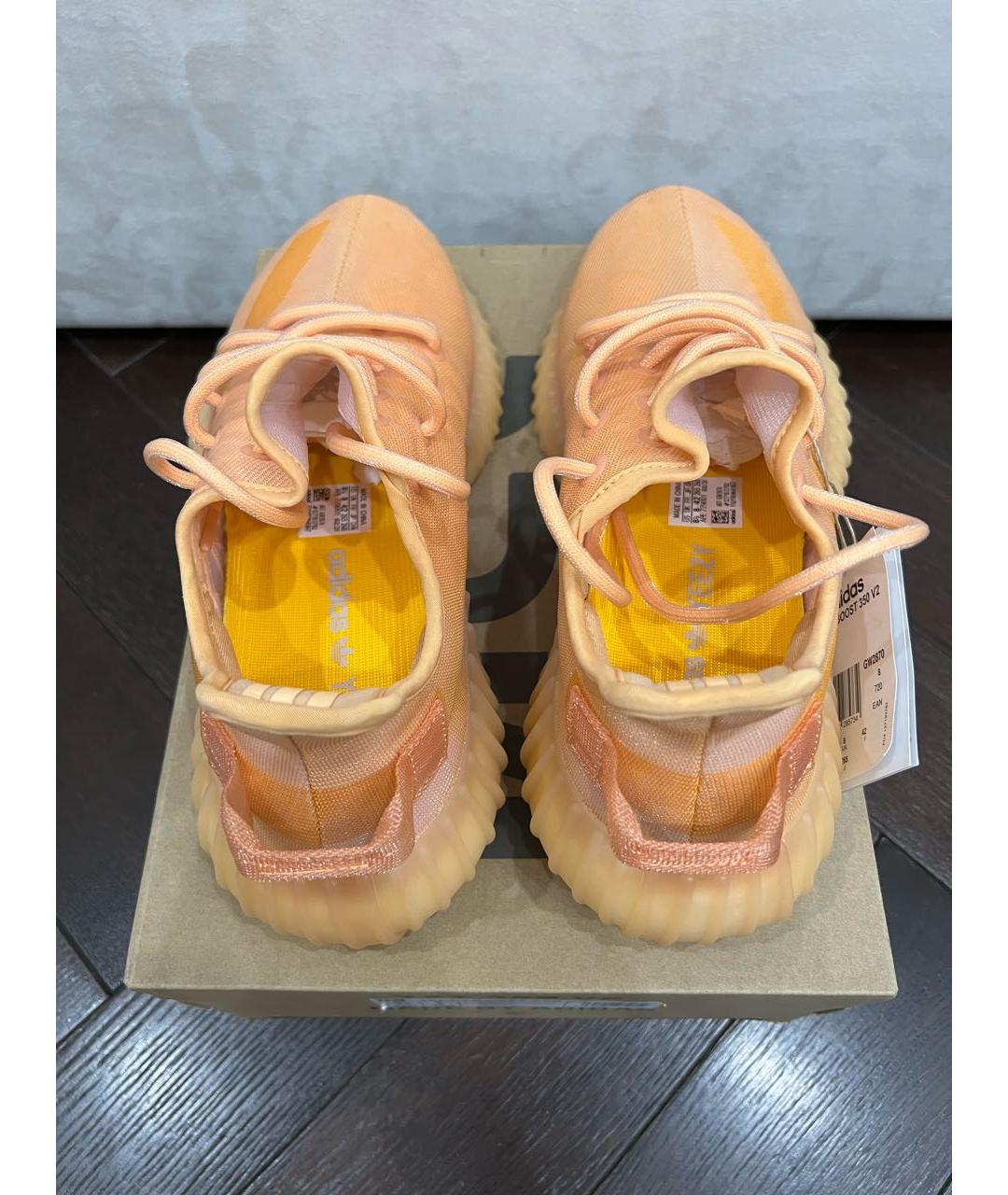ADIDAS YEEZY Оранжевое низкие кроссовки / кеды, фото 2