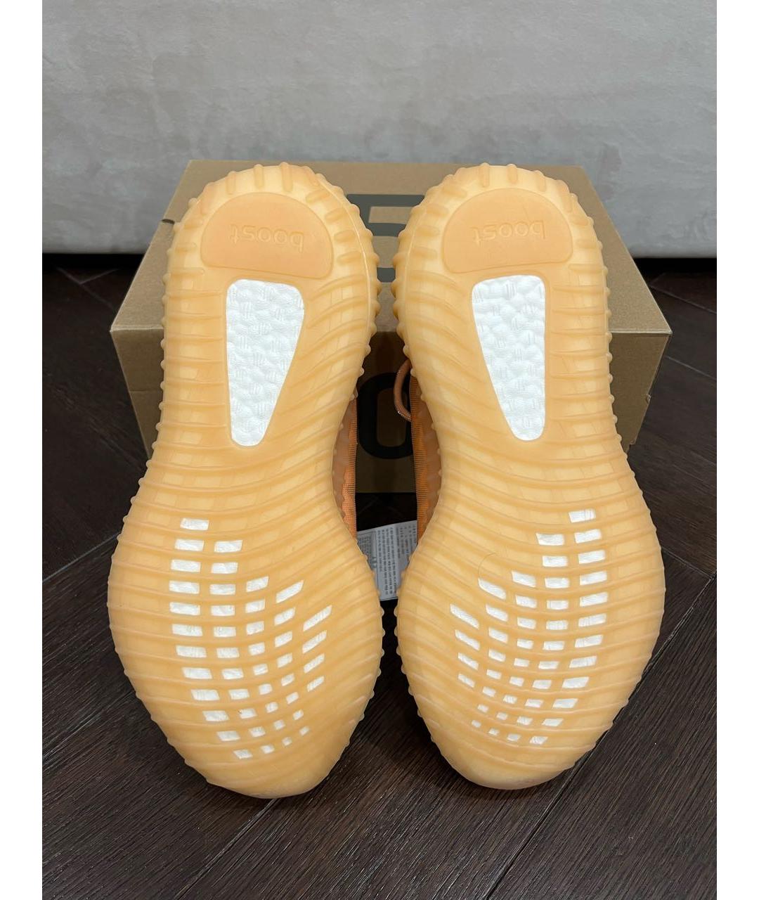 ADIDAS YEEZY Оранжевое низкие кроссовки / кеды, фото 5