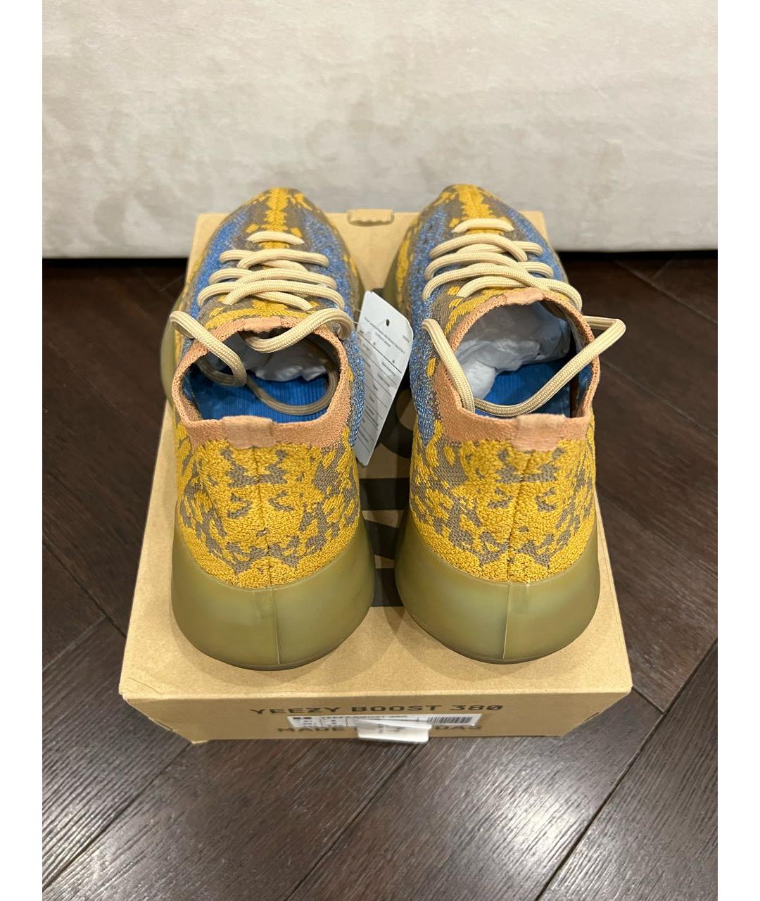 ADIDAS YEEZY Горчичные низкие кроссовки / кеды, фото 2