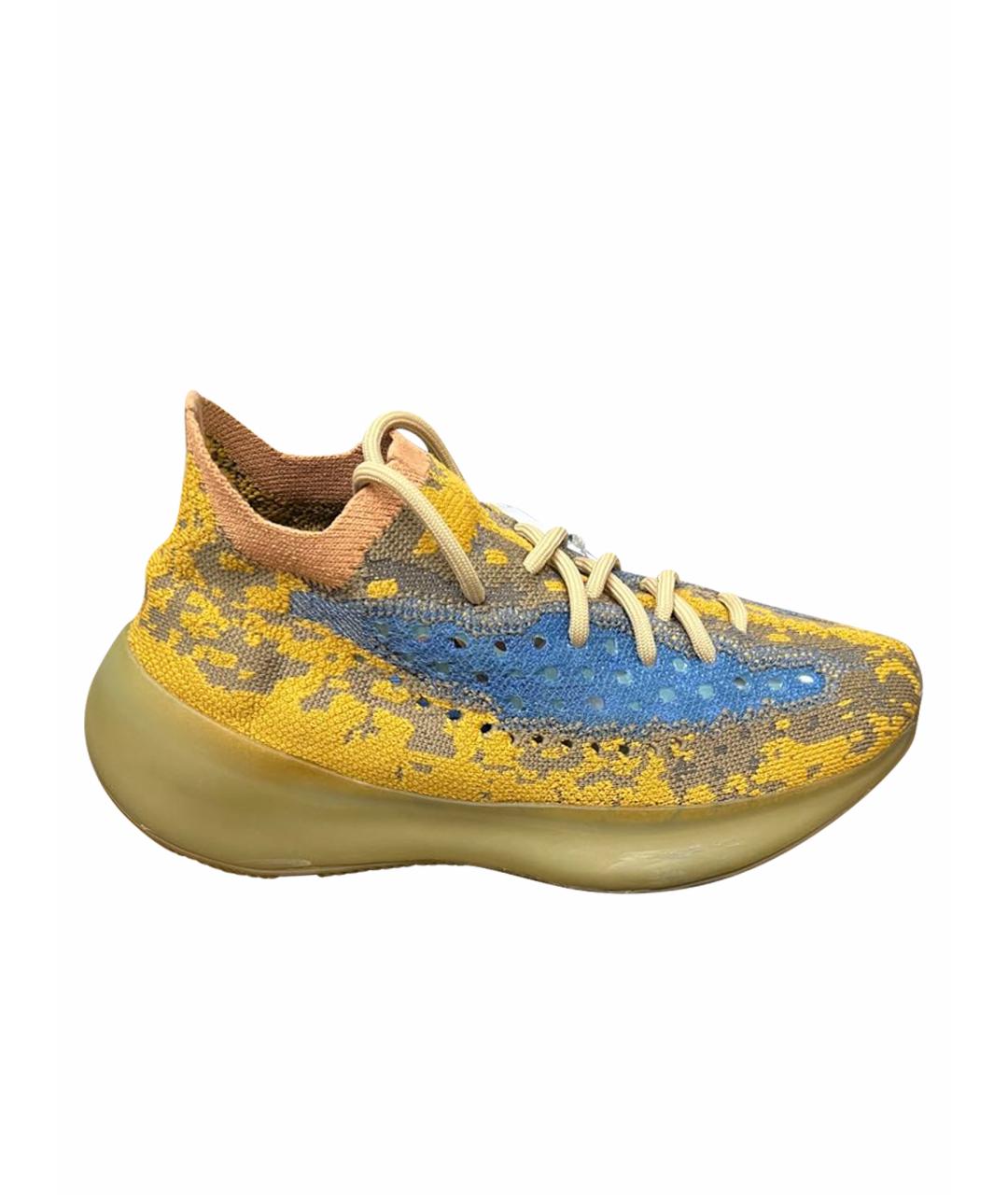 ADIDAS YEEZY Горчичные низкие кроссовки / кеды, фото 1
