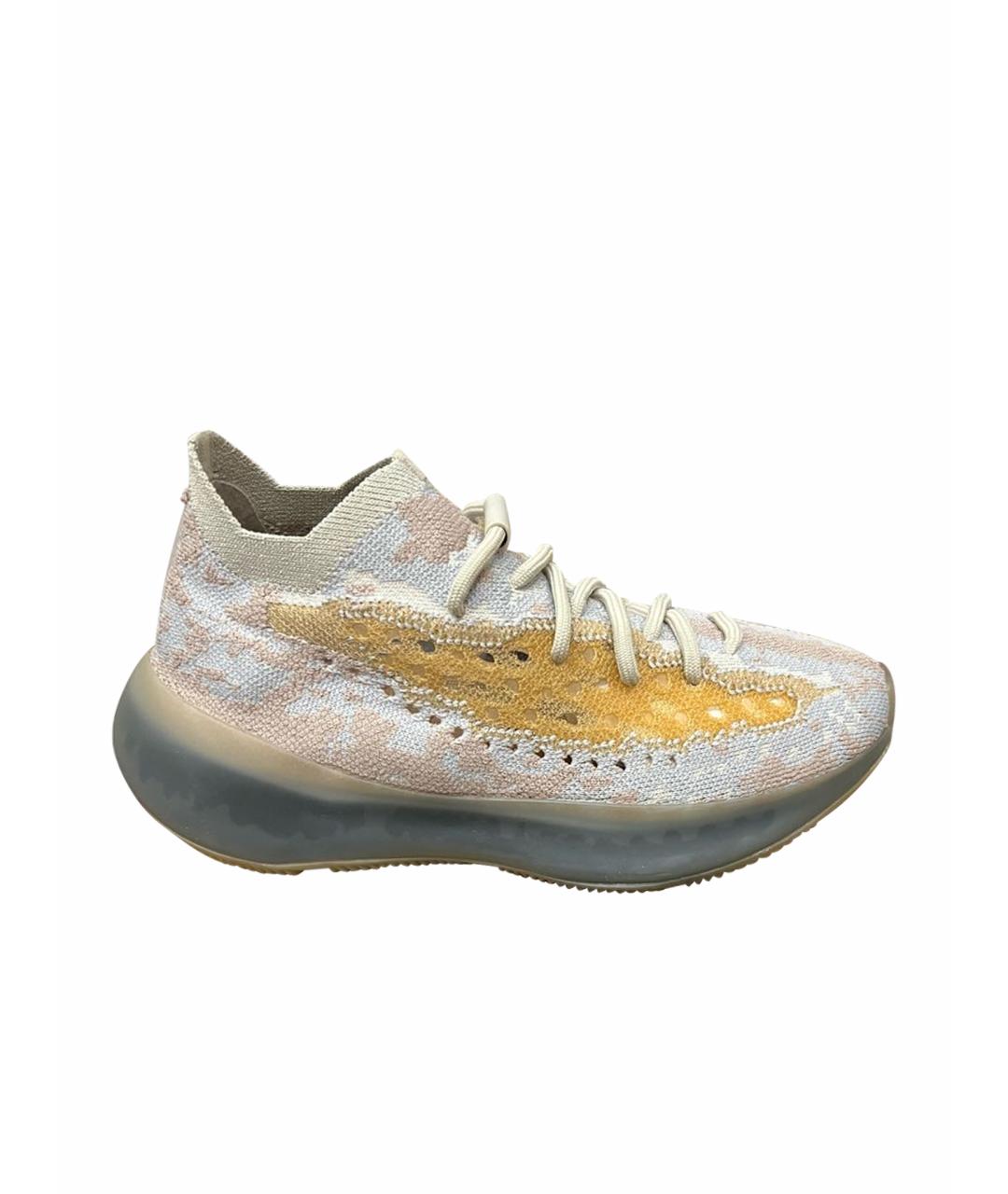 ADIDAS YEEZY Бежевые низкие кроссовки / кеды, фото 1