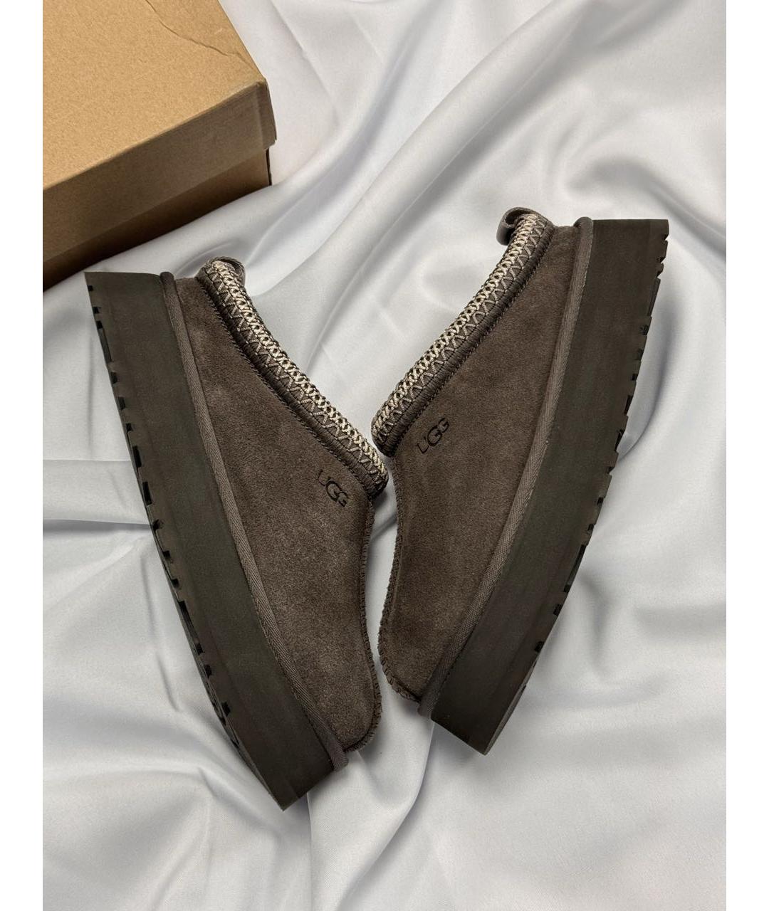 UGG AUSTRALIA Коричневые замшевые мюли, фото 3