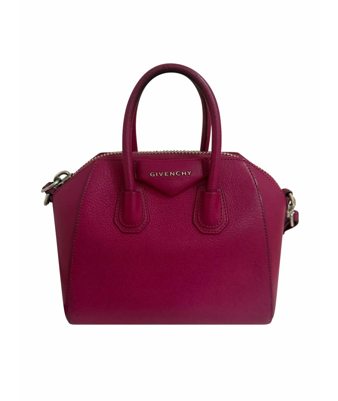 GIVENCHY Фуксия кожаная сумка тоут, фото 1